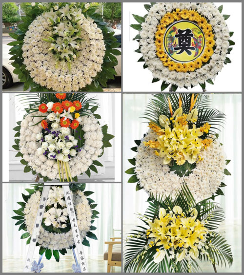 山东青岛即墨市灵山镇东山坡村花圈速递
